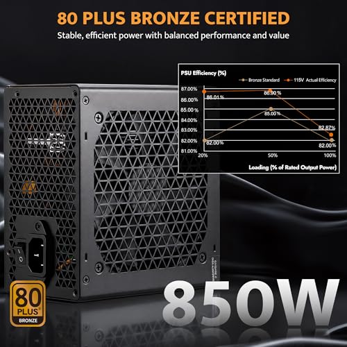 Image of darkFlash VMT850 850W ATX 3.1 Power Supply, 80 Plus Bronze Certified