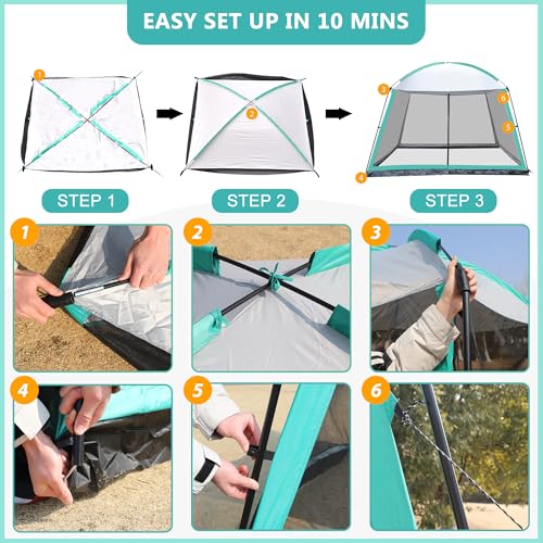 GREGIN 11x11 FT Mesh Net Tent