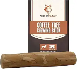 Wildfang® | Raiz de mascar feita de madeira de café para cães I bastão de mascar brinquedo de cachorro osso de madeira I mastigar treinamento muscular I madeira natural para mastigar para cães..
