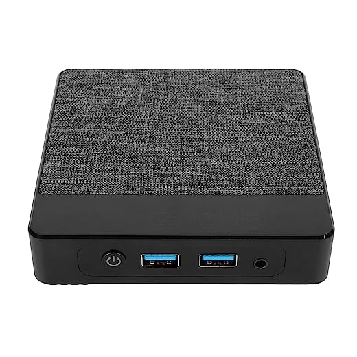 Mini PC Gaming, para Intel N4020 2.4G 5G WIFI Mini PC Suporte 4K 60Hz Dual Screen Video BT5.0 Gigabit Ethernet Micro PC para Windows 11 Pro (plugue americano 6+64)