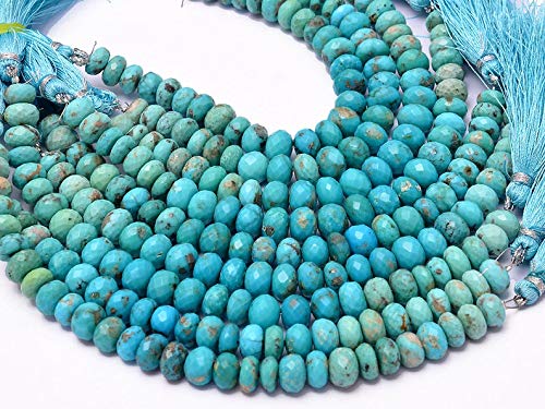 Perles Arizona turquoise 8mm authentiques AAA+ pour remplacer les fausses pierres en plastique