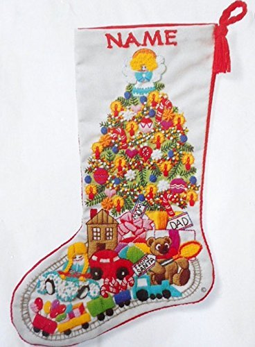 Vintage 1979 Sunset Stitchery Christmas Fantasy Stocking
