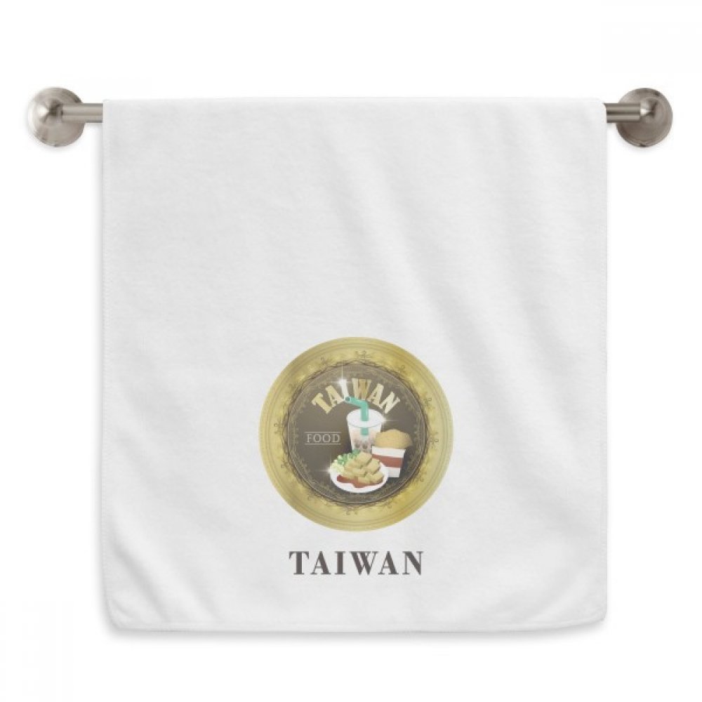 Serviette de toilette Taiwan Voyage Alimentaire blanche 13 x 29 inch pour la cuisine
