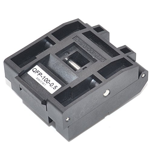 qfp100-05 socket ic burn-in tesing socket otq-100-05-09 05mm pitch 14x14mm ic dimension clamshell socket soldering versionqfp100-05