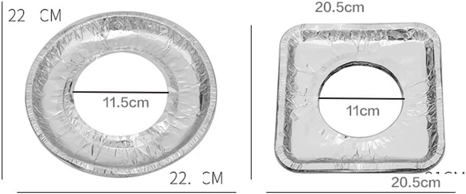 JSEIAJB 10pcs/Set Aluminum Foil Gas Stove Burner Covers Protectors Cooker Cover Kitchen Guard Against Stove Oil Splash Plate(D)