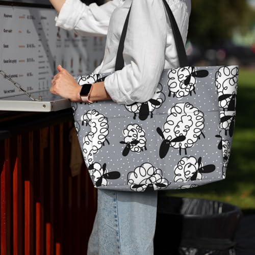 Sac de plage mouton drôle grand format pour ne plus manquer d'espace - 7
