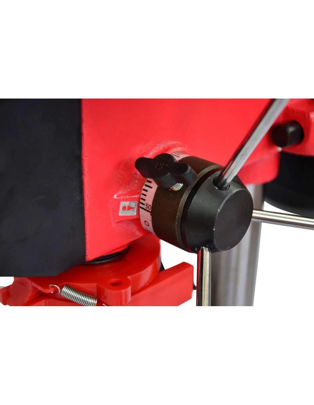 Spark - Taladro De Columna 500W, Taladro Vertical 220V, 9 Niveles De Velocidad, Altura 610mm, 400-2500 Rpm, Diámetro Máximo De Perforación 16mm, Taladro De Banco, Taladro De Mesa