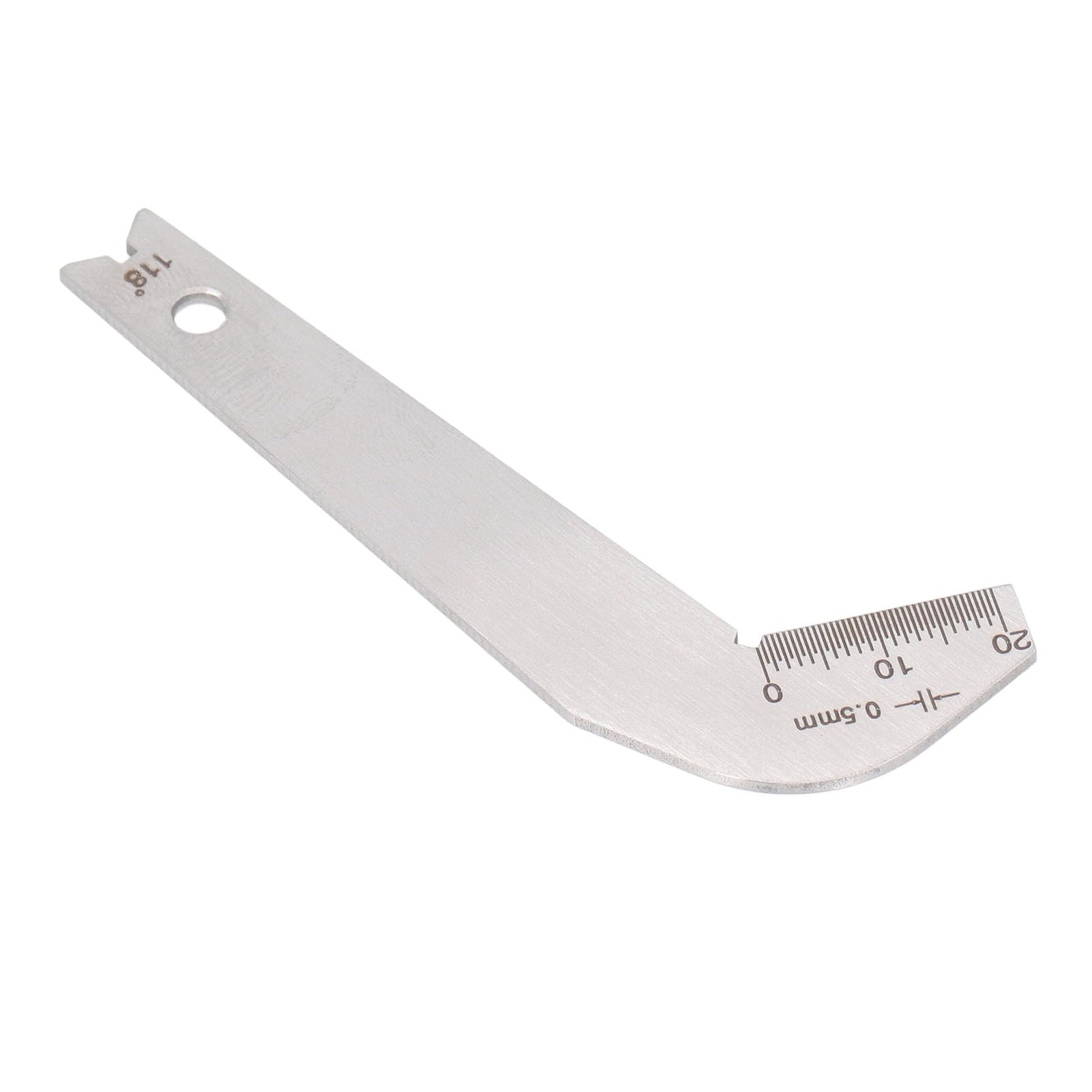 Front Blade Gauge, 118° Drill Bit, Top Angle, Front Blade Gauge, Drill Bit, Gauge, Stainless Steel