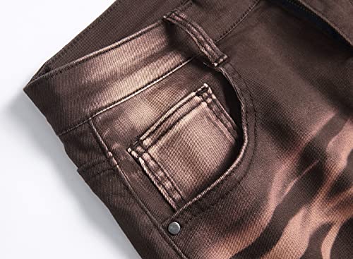 Boy's Stylish Biker Skinny Fit Ripped Destroyed Distressed Moto Stretch Fashion Denim Jeans Pants4