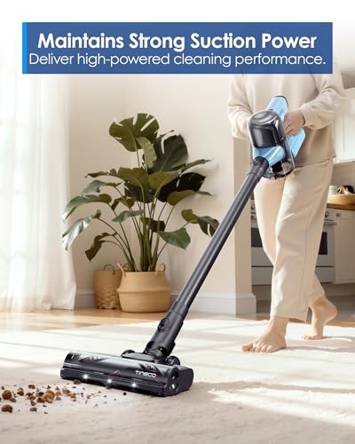 Image of Tineco Pure ONE S20 Cordless Vacuum Cleaner,Clogless Brush Design,Up to 55 Minutes of Runtime,6-Stage Filtration System,LED Brush Headlights, Stick Vacuum Cleaner for Pet Hair, Carpet & Hard Floor