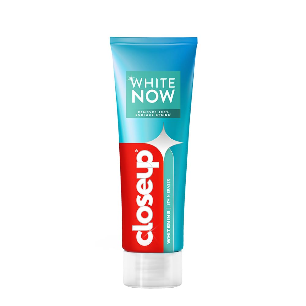Closeup White Now Stain Eraser toothpaste for Teeth Whitening | Removes 100% surface stains to whiten teeth| Minty Fresh | Enamel safe & for daily use – 100g-image-4