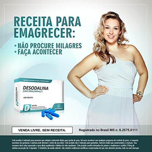 Desodalina 600mg 60 Cápsulas Sanibras