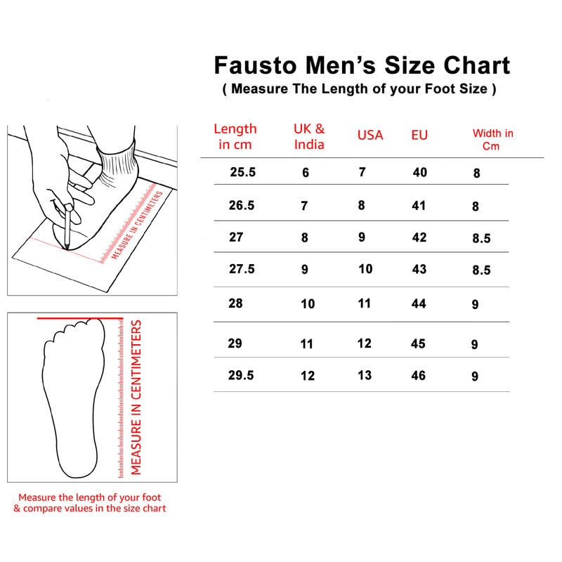 FAUSTO Men's Black Sandals FST 3359-43 2