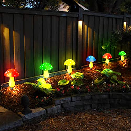 Newest Version 8-Pack Solar Mushroom Lights For Garden Decor, 8 Modes Waterproof Outdoor Multi-Colored Mushroom Led Fairy Lamp For Christmas Halloween Garden Yard Lawn #TOP7