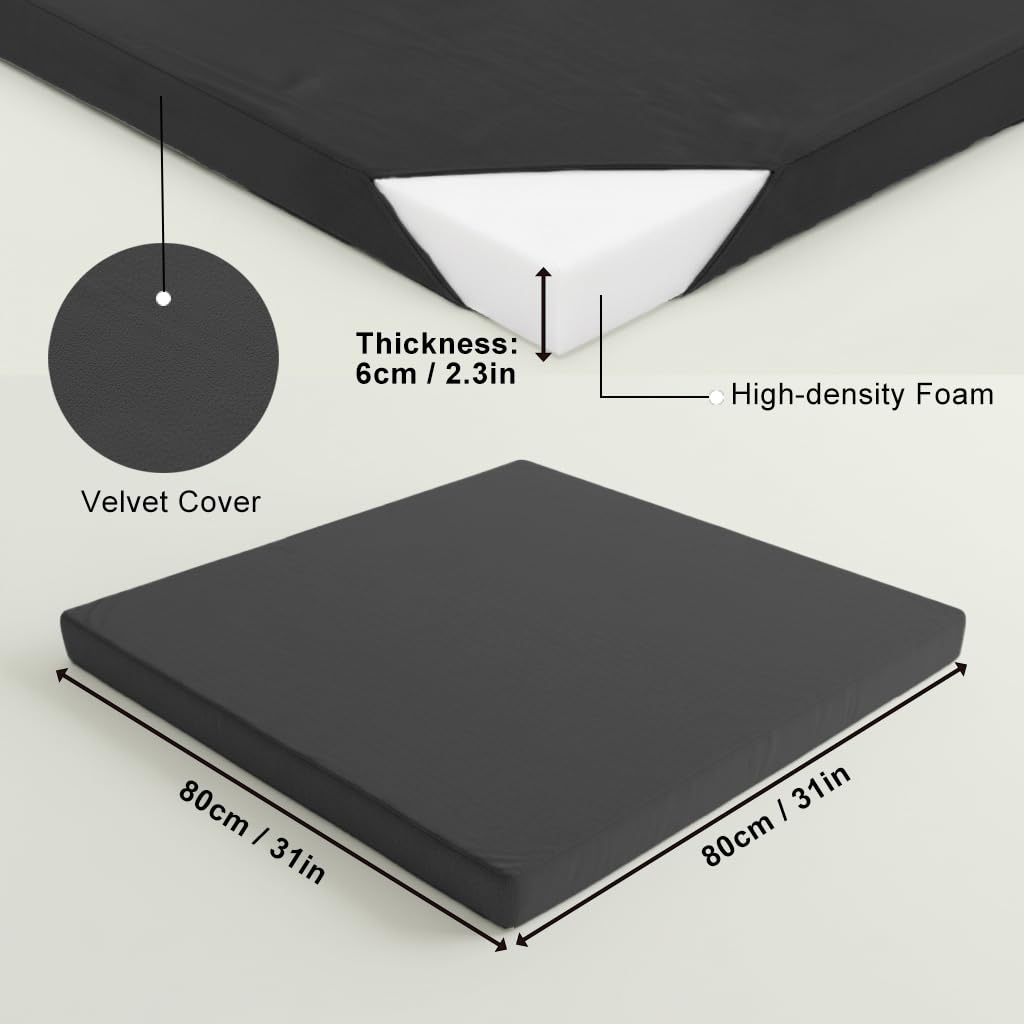 Amazon.com: TokSay Velvet Zabuton Meditation Mat - Large Floor