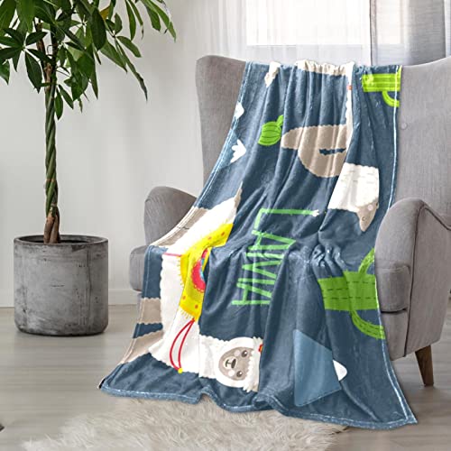 Couvre-lit TBOUOBT pour lit enfant avec motif lama et cactus en dessin animé - 6
