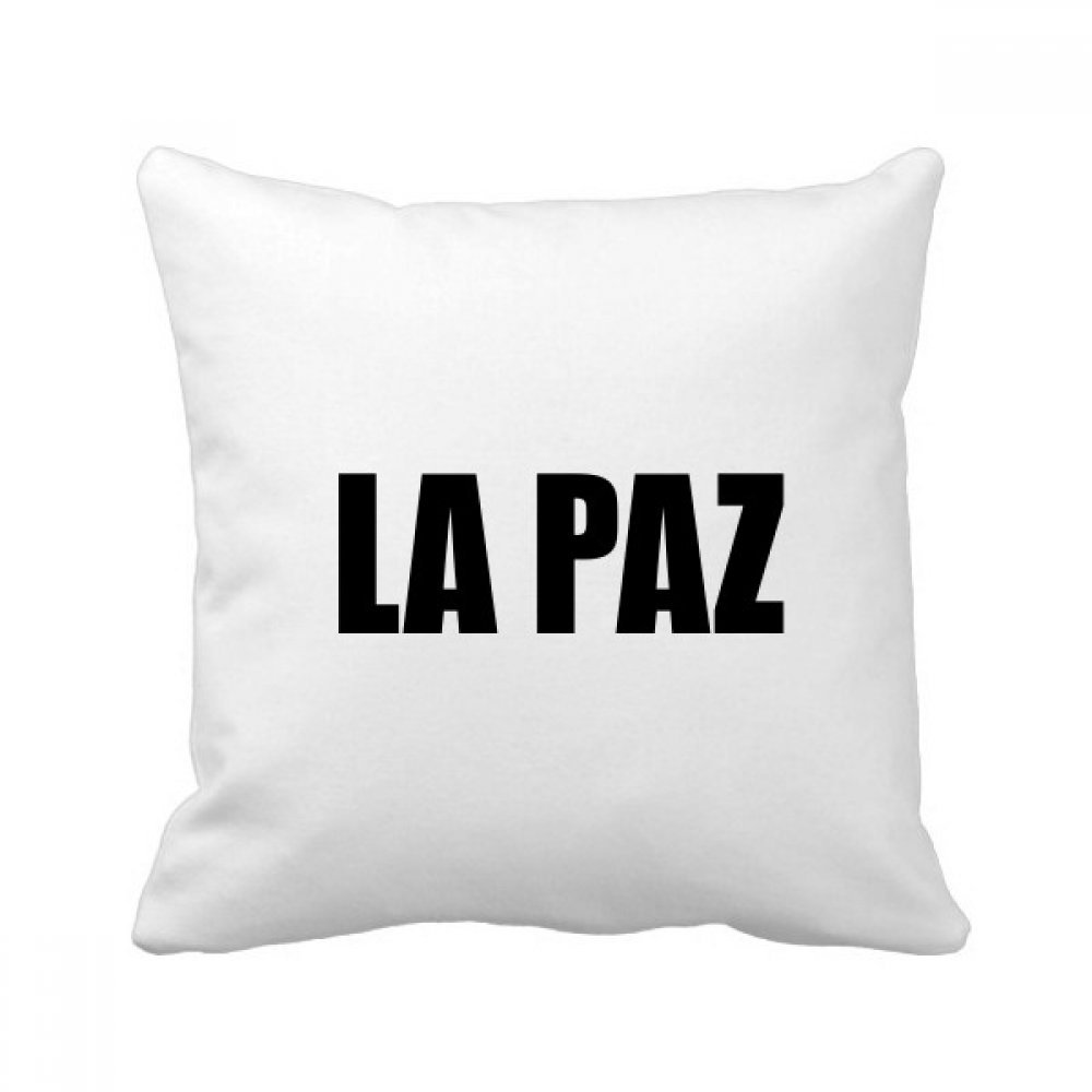 Coussin La Paz Bolivie voyage pour déco canapé salon 40x40 cm