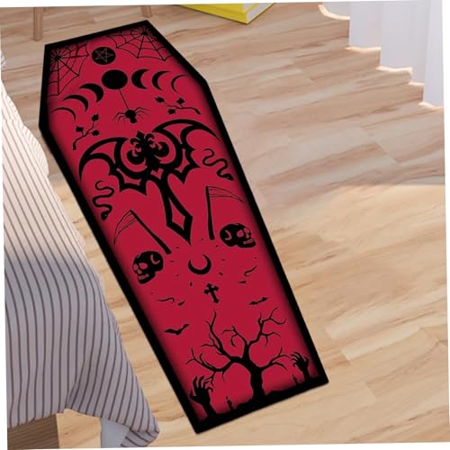 Alfombra de ataúd gótica Muzrunq suave de 50x130 cm para renovar suelos aburridos 7