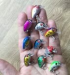 Addsomebling 10X Micro mini tiny small light shallow dive trout perch fishing lures UK
