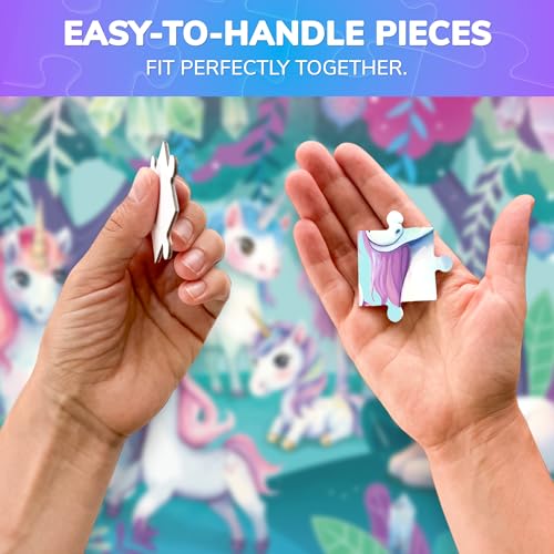 Image of QUOKKA Puzzles for Kids Ages 3-5 - 30 Pieces Puzzles for Toddlers 2-4 - Unicorns Learning Jigsaw Puzzles for Kids 4-6 Years Old - Educational Toys for Boy and Girl