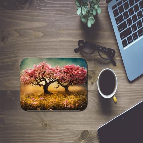 Image of Shivor Computer and Laptop Mouse Pad | Heat Resistant Rubber Base | Non Slip Surface | Smooth Tracking for Office Study Gaming Use | Nature Landscape Printed Design | Standard