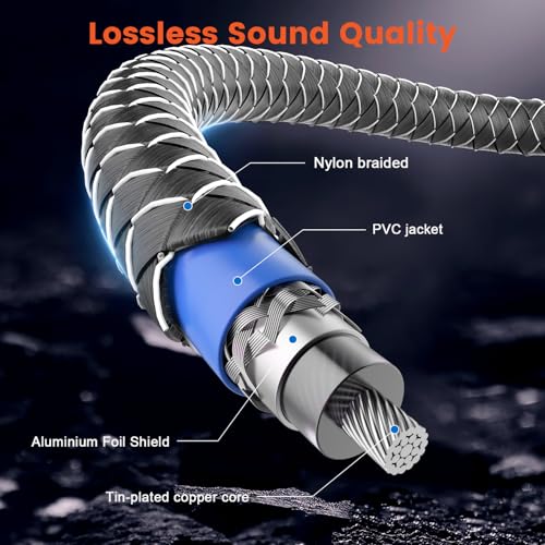 Cable de extensión RCA coaxial de 75 ohmios macho a hembra VANAUX de 1 metro 6