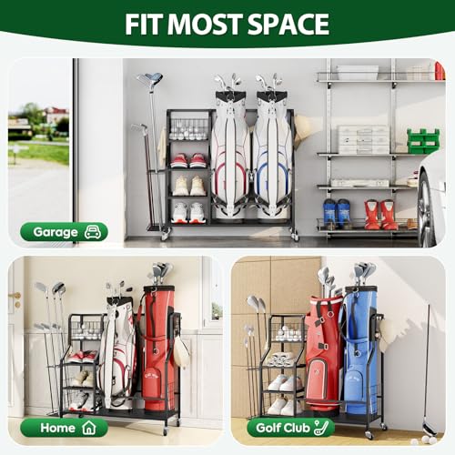 Image of APEXCHASER Golf Bag Storage Organizer