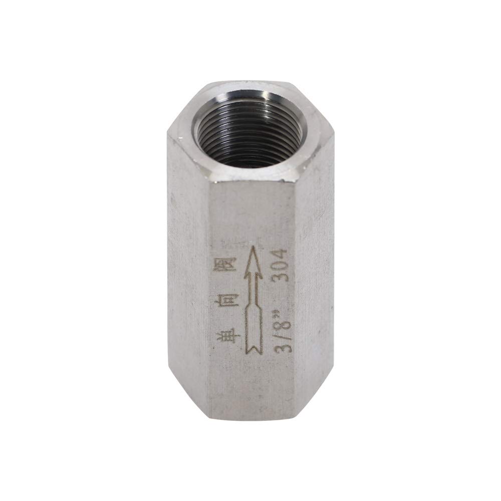 Clapet anti-retour 3/8 en acier inoxydable femelle SS304 pour tuyauterie d'air