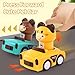 SUPVIB Press to Go Car Toys for Toddlers 1-3, Animal Baby Car Toys, Gifts for One Year Old Boys, Infant Play Vehicle Set for 6-9-12-18 Months, 1st Birthday Gifts for 1-2 Years Old Boy Girl
