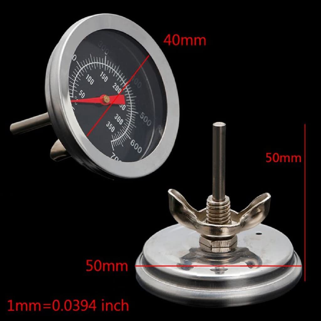 appuivbt BBQ Grill Thermometer Temp Gauge for Outdoor Barbecue Camping Food Cooking,50? to 350?