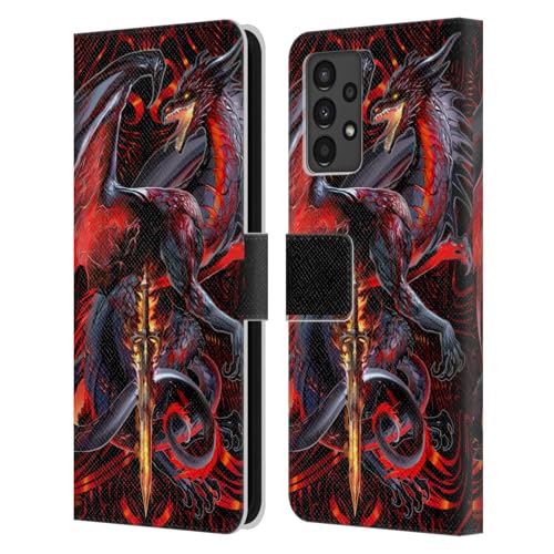 Coque portefeuille Samsung Galaxy A13 Ruth Thompson housse protection cuir dragons