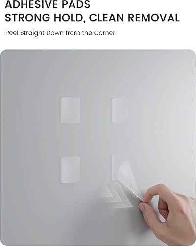 Miniatura 7 de Fluxynara Cork Board Alternative Felt Strip Board 8-Pack 13"x2", Office Pin Board with 50 Push Pins, Adhesive Install for Bedroom Door & Home