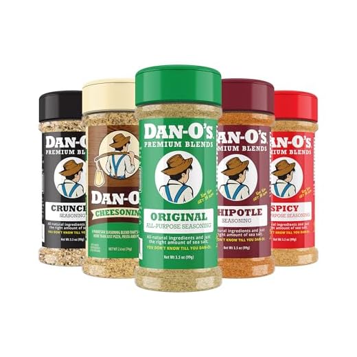 Dan-O's Seasoning Small 5 Bottle Combo | Original, Spicy, Chipotle, Crunchy & Cheesoning | 5 Pack