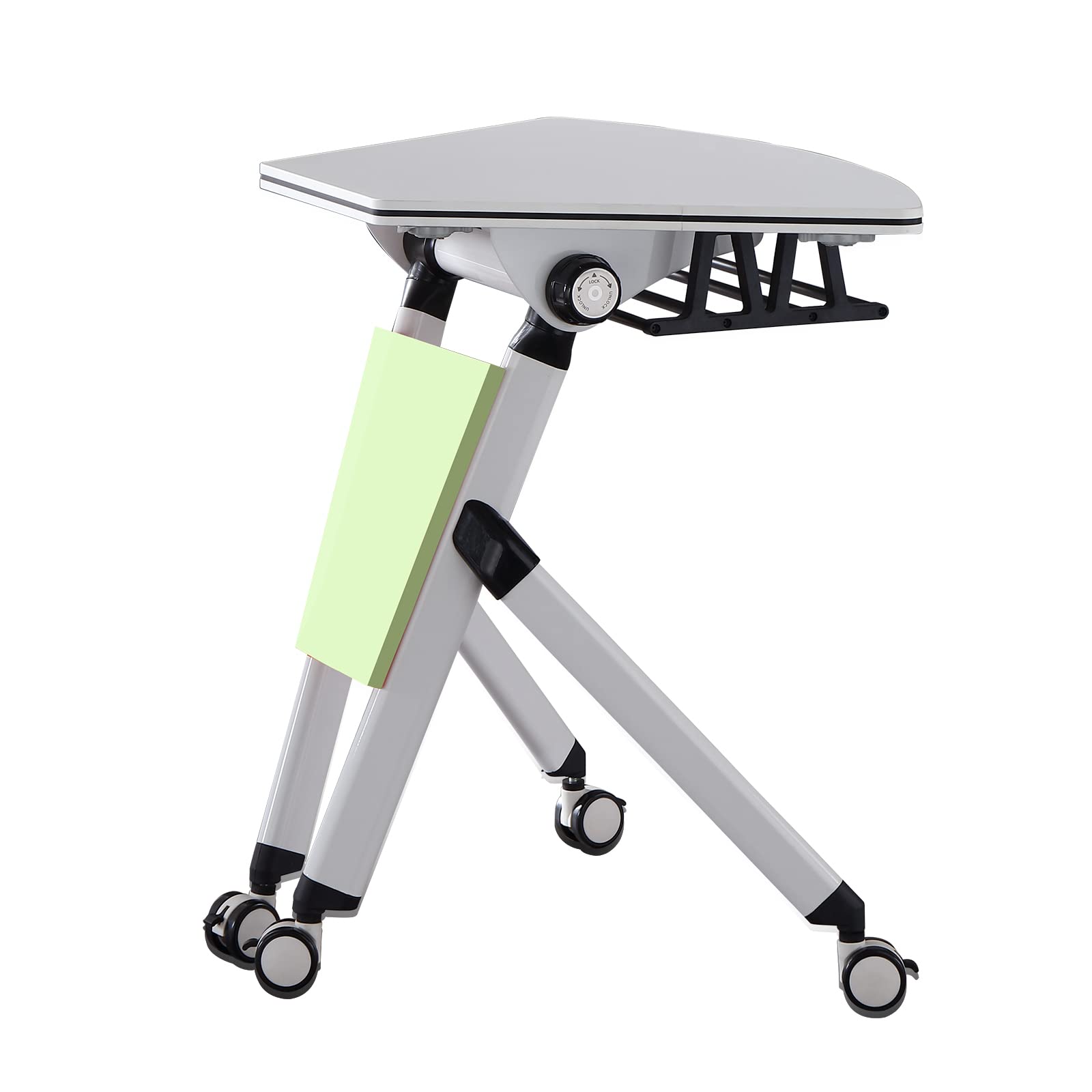 Buy Mobile Folding Training Table, Students Classroom Desk with Wheels