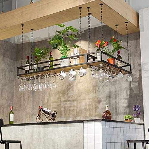 Étagère de plafond à suspendre pour optimiser les petits espaces de bar