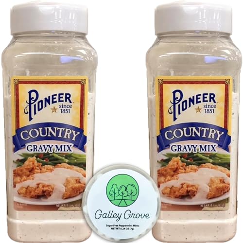 Image of Pioneer Country Gravy Mix, 15.1 oz, 2-Pack, with Galley Grove Mints