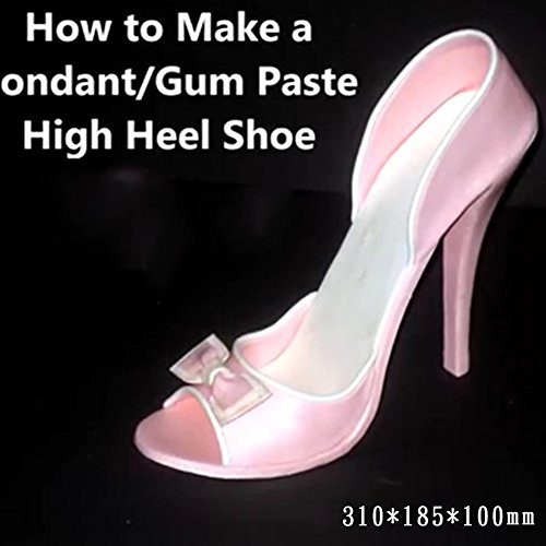 Sk 3D Mold High-Heeled Shoes Chocolate Decorating Silicone Gum Paste Baking Molds Large Size #TOP6