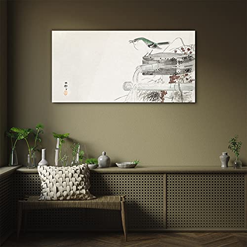 Tableau en verre 100x50cm Eau d'oiseau décoratif - 3