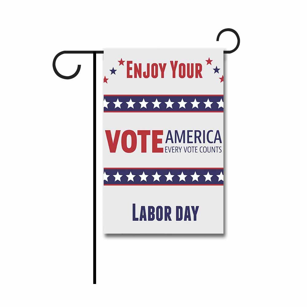Banedy Enjoy Your Vote Garden Flag 12.5"x18"