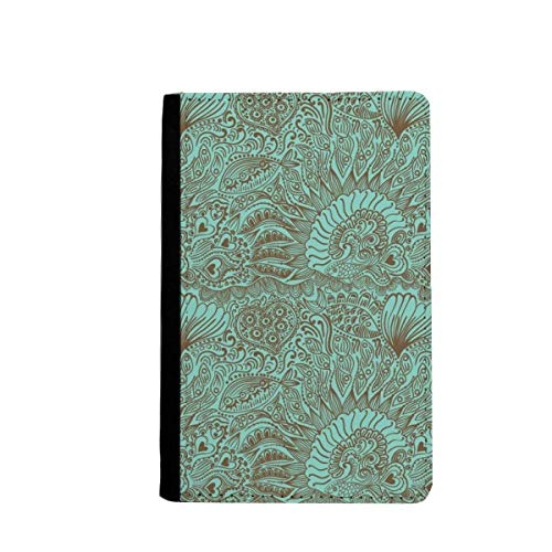 Porte-passeport motif poisson bleu pour voyageur