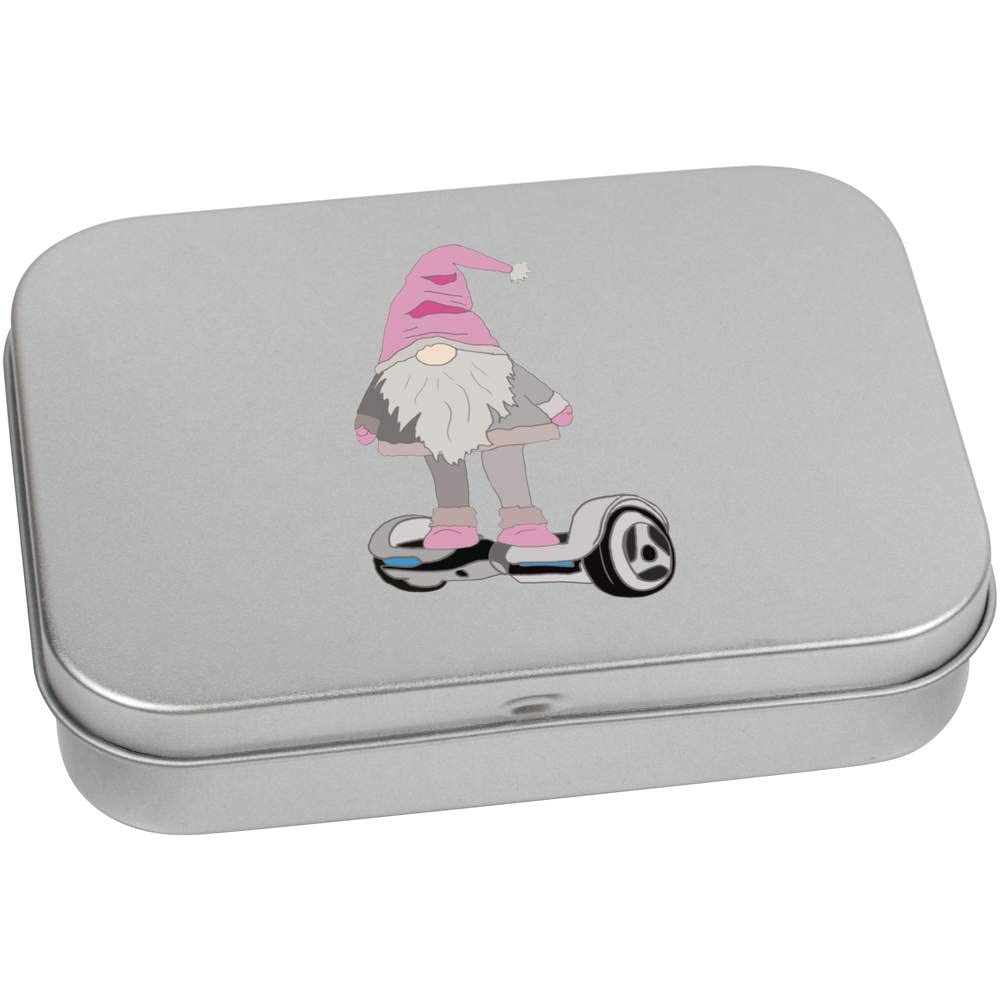 Azeeda 110mm 'Self-balancing Scooter Gonk' Metal Hinged Tin/Storage Box (TT00178476)