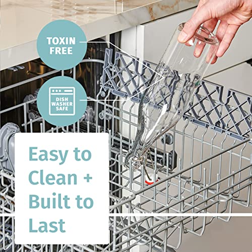 Otis Classic Swing Top Glass Bottles - Set Of 6, 16Oz W/ Marker & Labels - Clear Bottle With Caps For Juice, Water, Kombucha, Wine, Beer Brewing, Kefir Milk Or Eggnog #TOP4