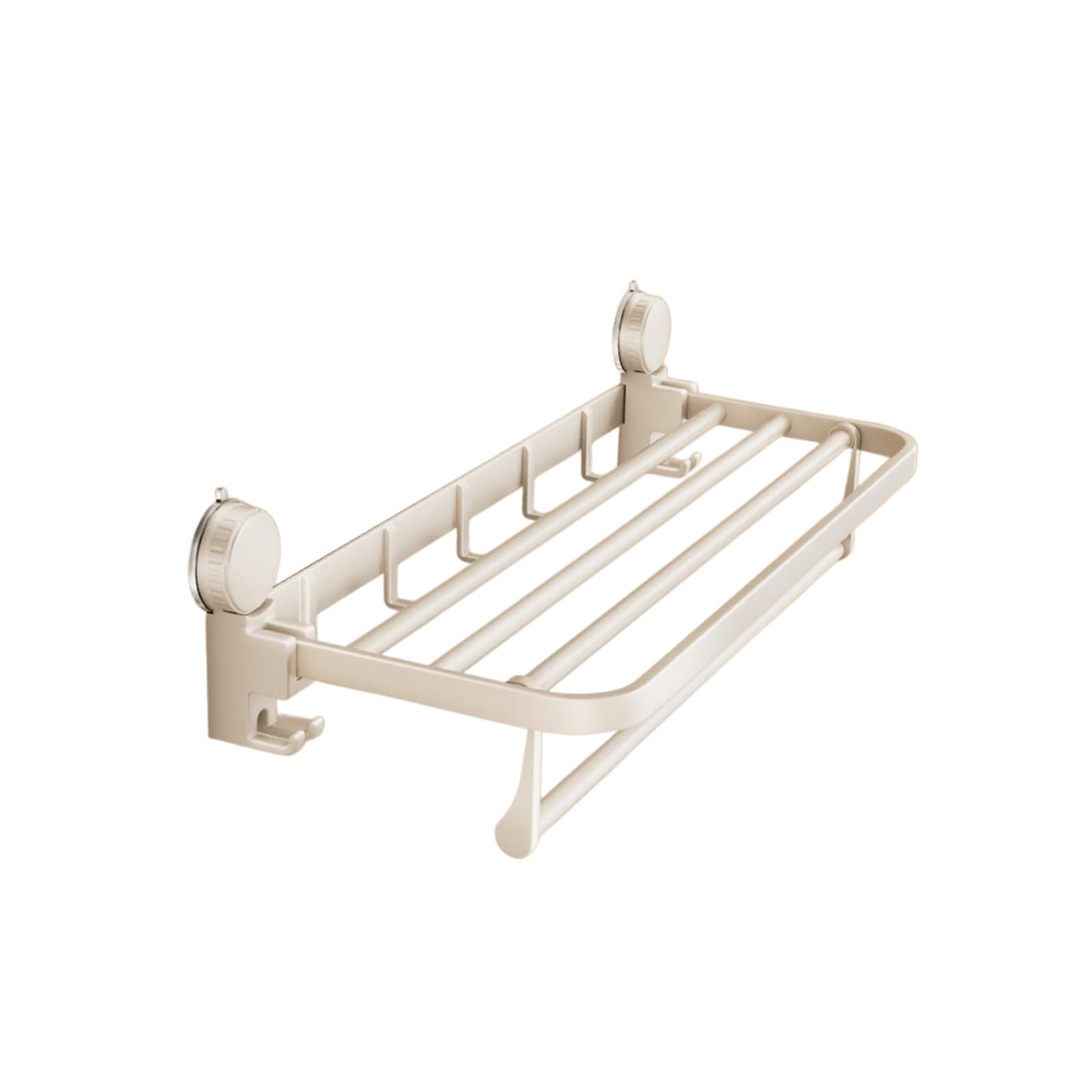 Porte serviette salle de bain sans perçage blanc 50cm accessoire mural