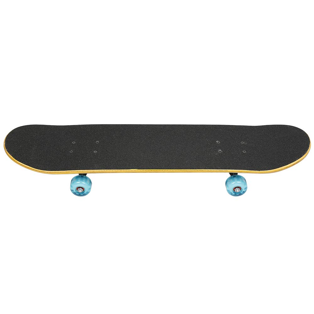 Skateboard pour Débutants, Skateboard Silencieux en érable à Quatre Roues, Skateboard pour Adolescents et Adultes