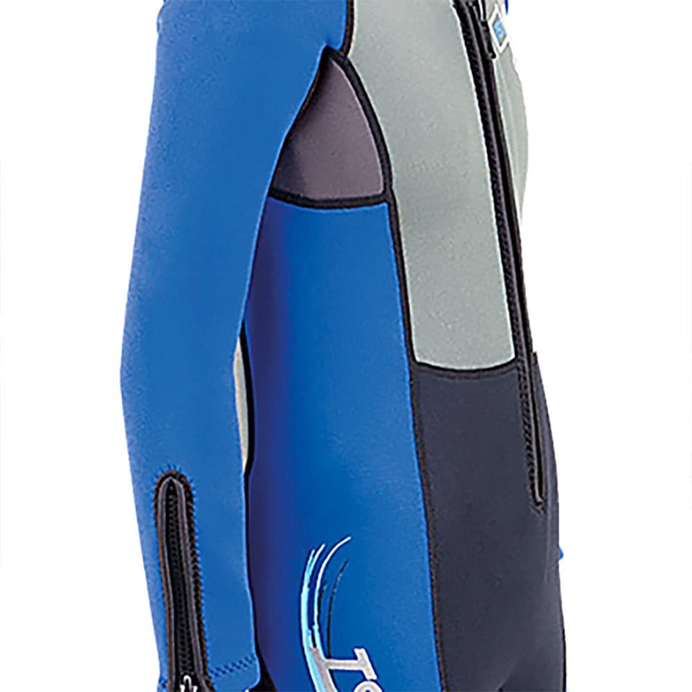 Monopieza Puriguard Kid, 3 Mm, Traje De Buceo Bebé Niños, Negro/azul, 2 Años