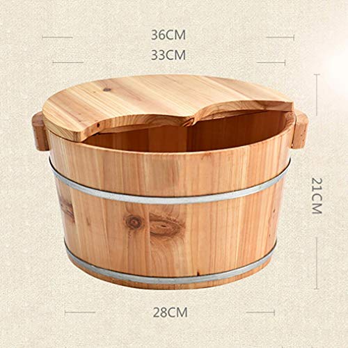 Spa de pies de madera para masaje y relajación miniatura 2