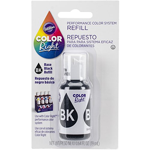 Wilton right food color system refill, .07 oz, black