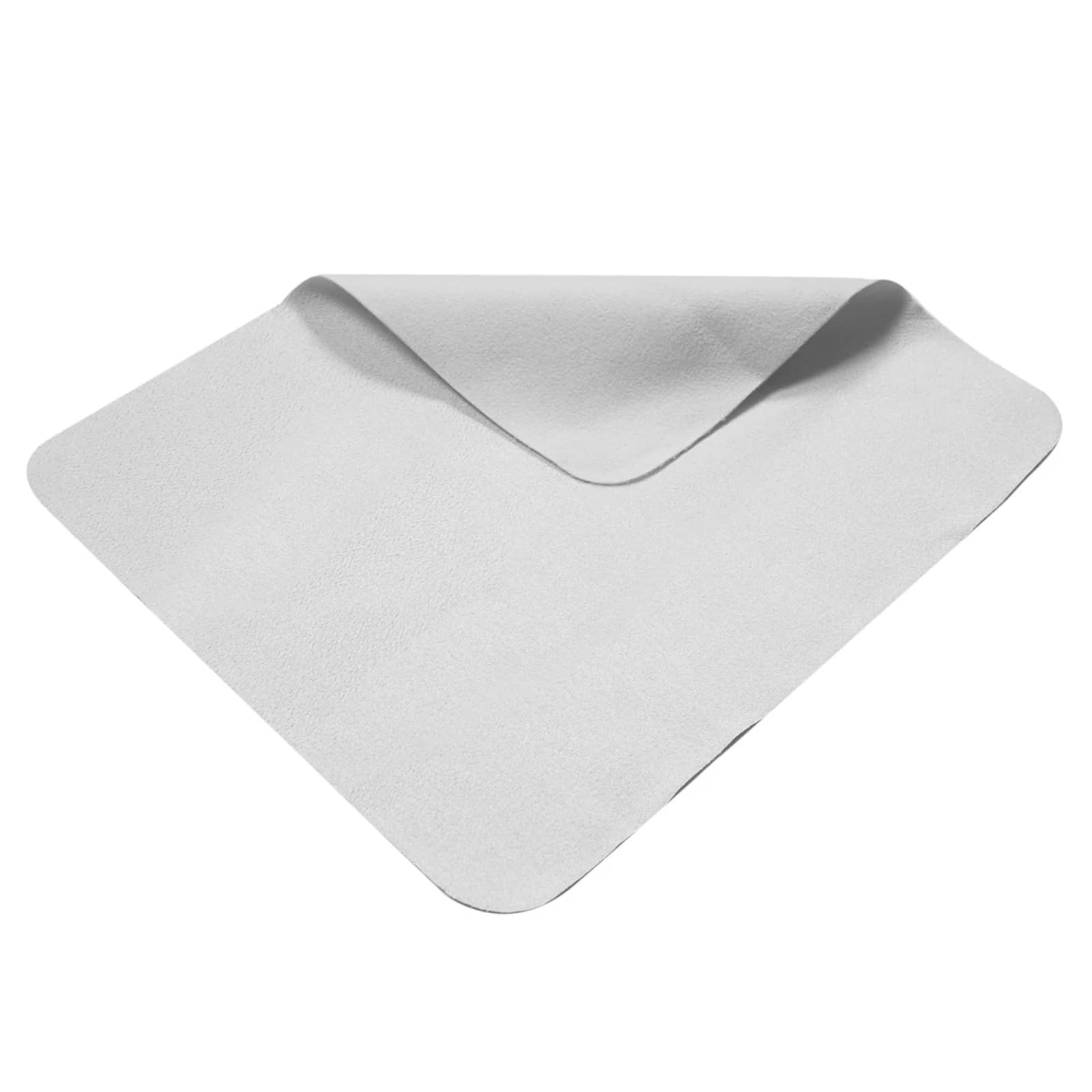 Paños de limpieza de lentes de microfibra – 50 toallitas limpiadoras de lentes para pantallas de teléfono y gamuza – gris suave sin pelusa – perfecto para el hogar y viajes
