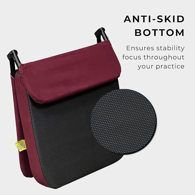 Meditation Chair | Seat Size: 18"x18" | Medium Size (Maroon)