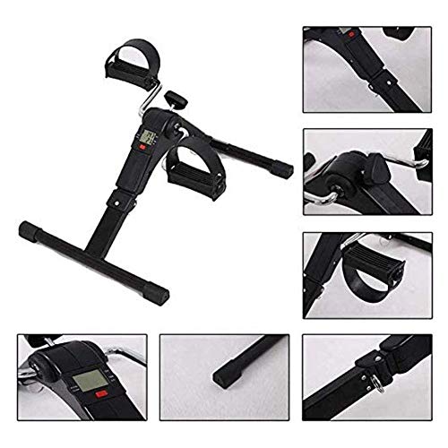 Image of Pedal Exercisers Mini Exercise Bike Foot Pedal Exerciser Foldable with Electronic LCD Display Fit Arm and Leg Body Portable Exercise Indoor Fitness Bicycle